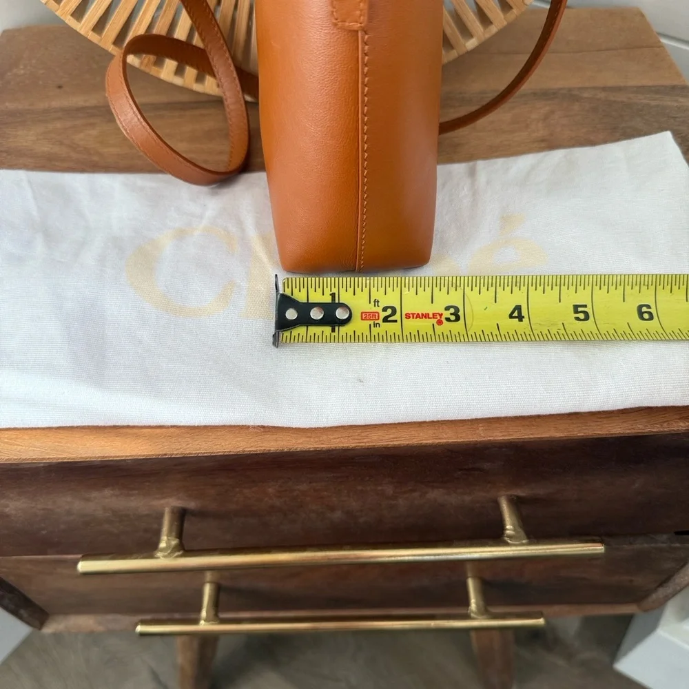 Chloe micro sense bag in caramel - Picture 6 of 16